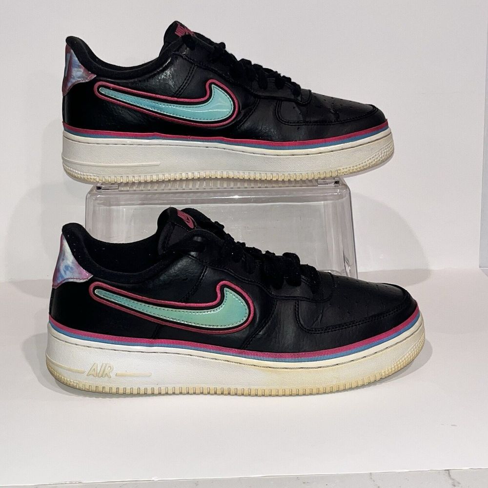 Nike Air Force 1 '07 LV8 Sport South Beach Men's Sz 10 Black‎ (AJ7748 002) 2018